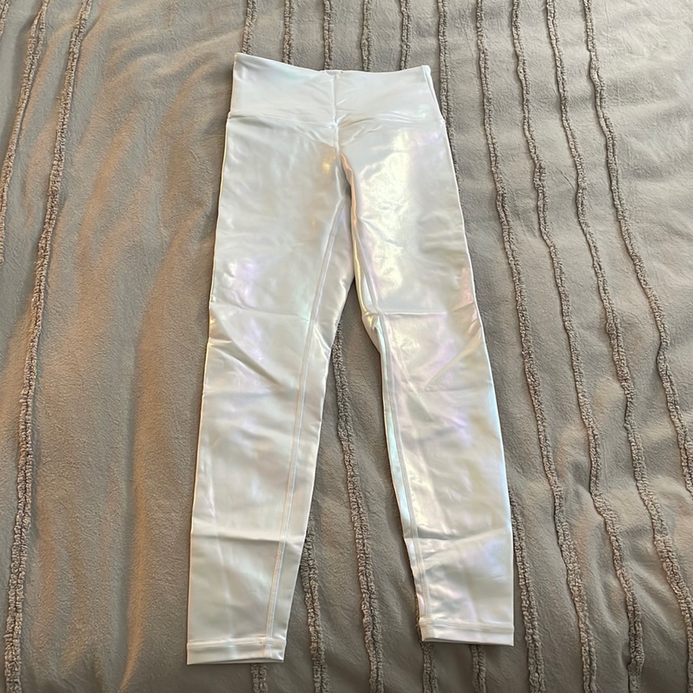 Zyia White Unicorn Luxe Leggings